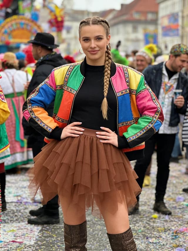 Thumbnail 1 de Girstunm Mini Tüllrock Damen Hoch Taille 1️⃣ 🎀📸