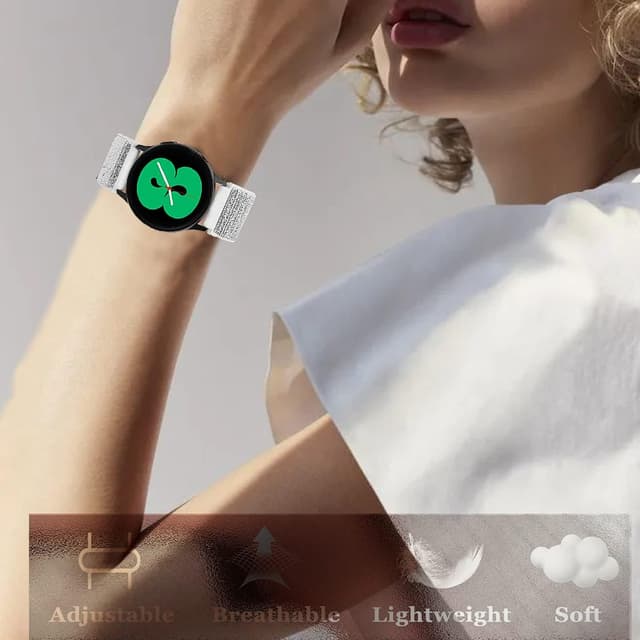 Detalle de Samsung Galaxy Watch adjustable nylon strap 4-pack