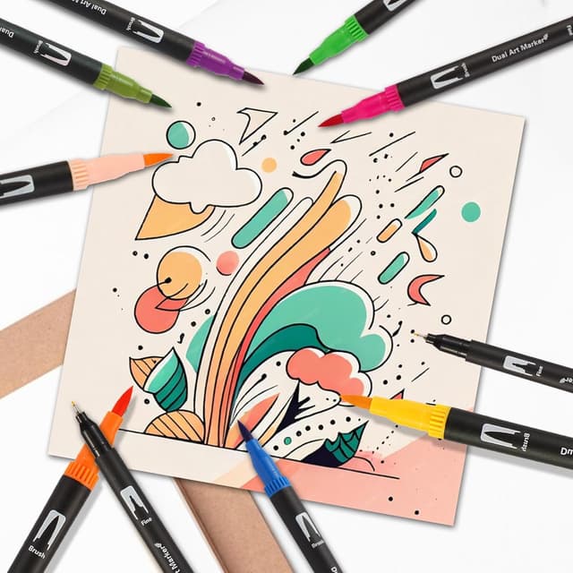 Thumbnail 5 de Jnyan Dual Brush Pinselmarker 24 Farben 🎨