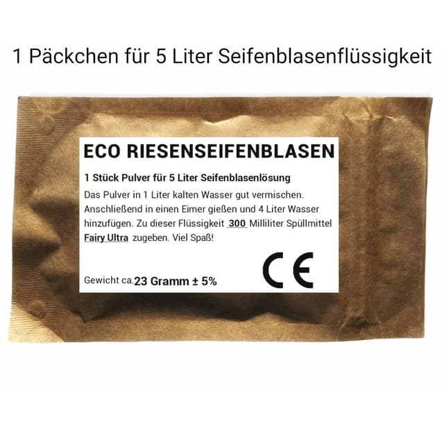 Detalle 2 de Riesenseifenblasen Set 50 cm für Kinder