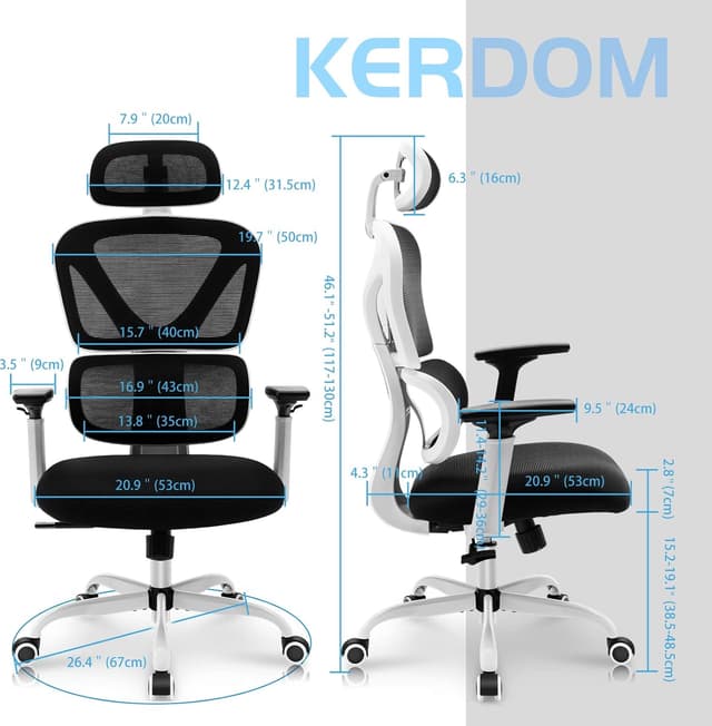 Thumbnail 1 de KERDOM 9070 Silla ergonómica de oficina 360°