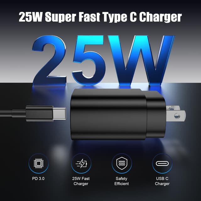 Detalle 2 de Essri Type C Charger 25W Fast Charging