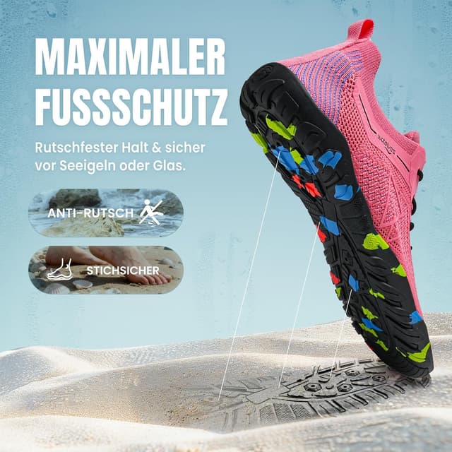 Detalle de WateLves Chaussures de bain et d’eau antidérapantes pour femmes et hommes (tailles 36 à 48)