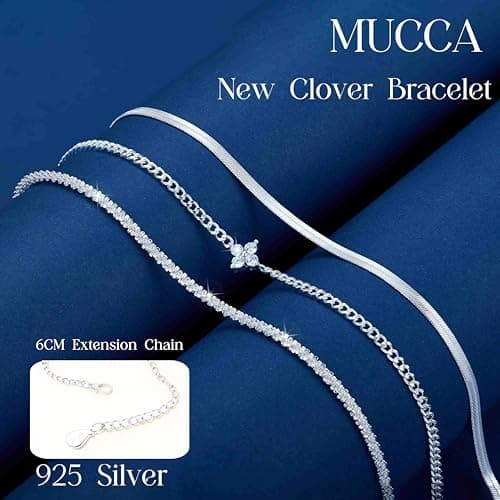 Thumbnail 6 de MUCCA pack de 3 pulseras para mujer en plata 925, ajustables e hipoalergénicas