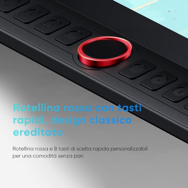 Detalle de XPPen Artist 13.3 Pro V2 – Tavoletta grafica con schermo da 13,3” e 16.384 livelli di pressione, per Windows, ChromeOS e altro