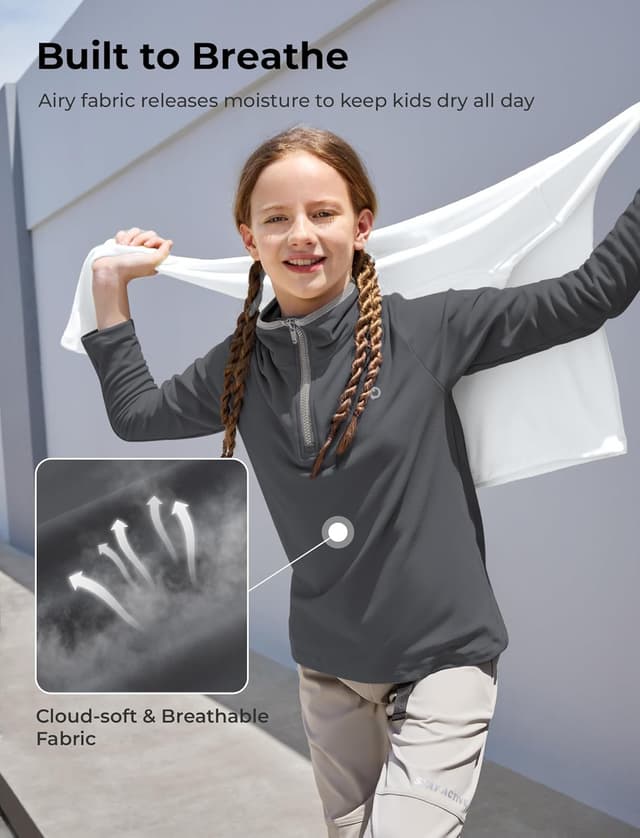 Thumbnail 4 de PATPAT Felpa sportiva ragazzo con mezza cerniera e fori per pollice