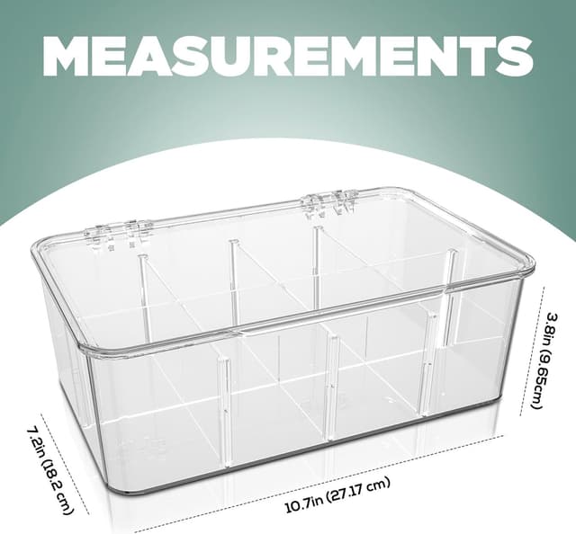 Detalle de KICHLY Caja Acrílica para Té, Café y Especias