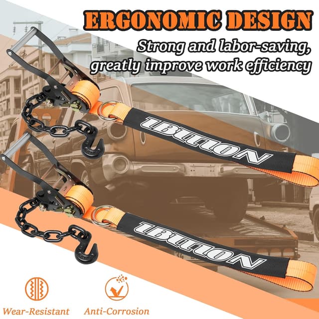 Thumbnail 5 de IBITION Car Tie Down Straps 96"