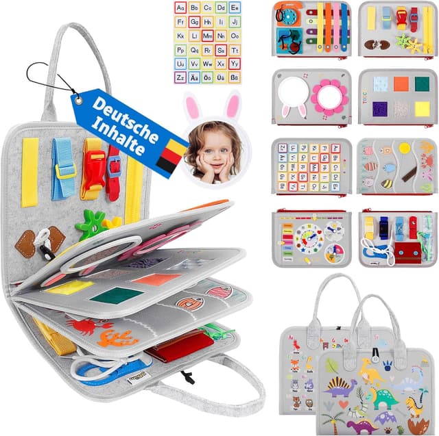 Imagen de JHkim Montessori Busy Board Deutsch en OfertitasTOP