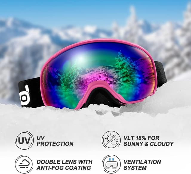 Thumbnail 6 de Odoland Ski Helmet and Goggles Set for Skiing