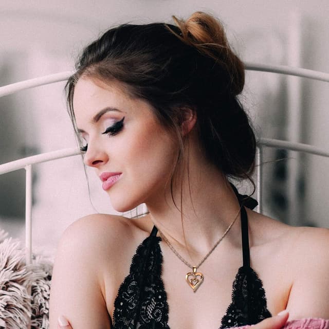 Thumbnail 6 de DEPHINI Doppel Herz Kette mit 925 Silber