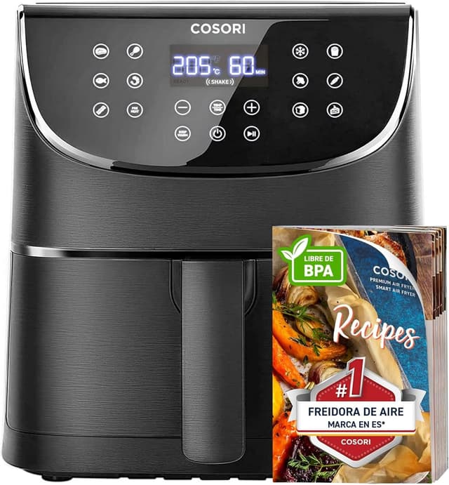 Detalle de COSORI Freidora de Aire 5.5L 1700W 🍟 Eficiencia y Sencillez