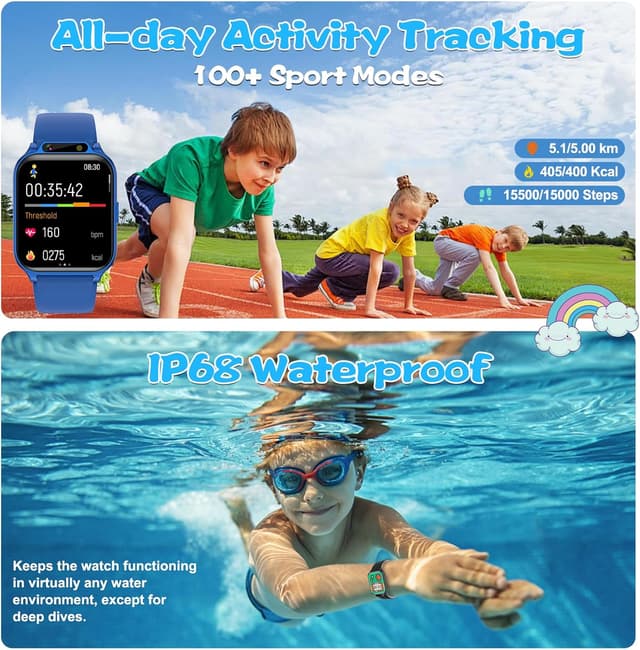 Thumbnail 5 de Smart Watch for Kids 1.85" Fitness Tracker
