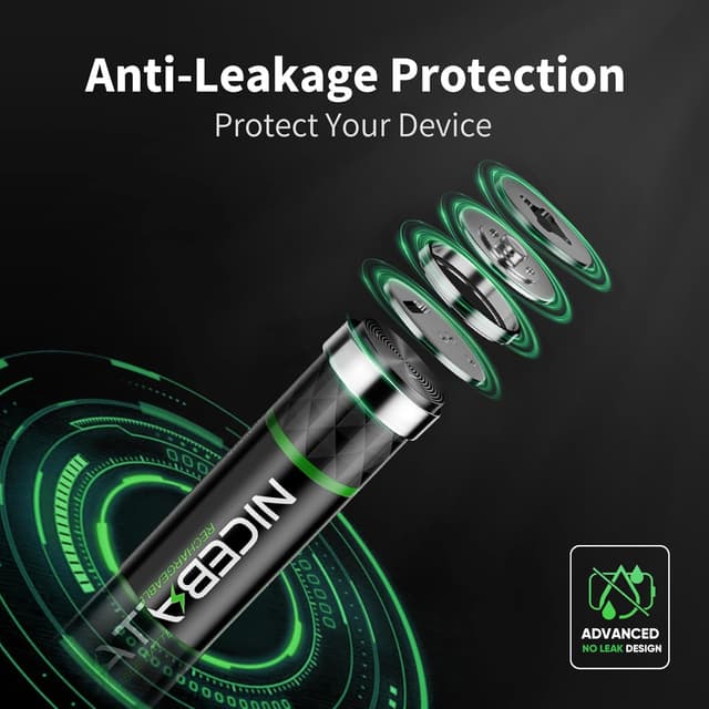 Thumbnail 4 de NICEBATT Rechargeable AAA 1100mAh batteries