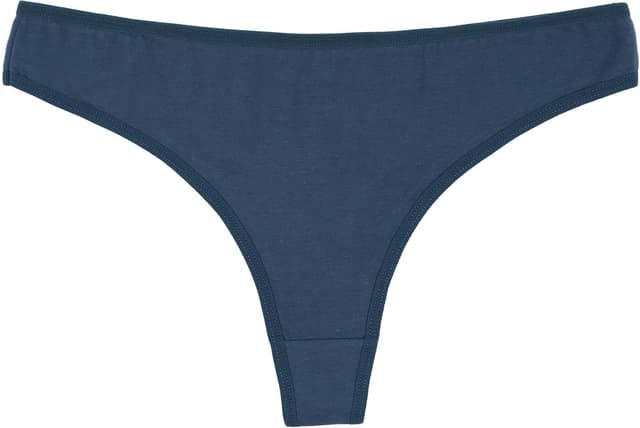 Detalle de ELACUCOS 6-Pack Women’s Cotton Thong Bikini Underwear (Breathable, Comfort Fit)