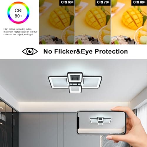 Thumbnail 2 de Mckalen Plafón LED Cuadrado 56W ⛽ Luz Cálida para Sala