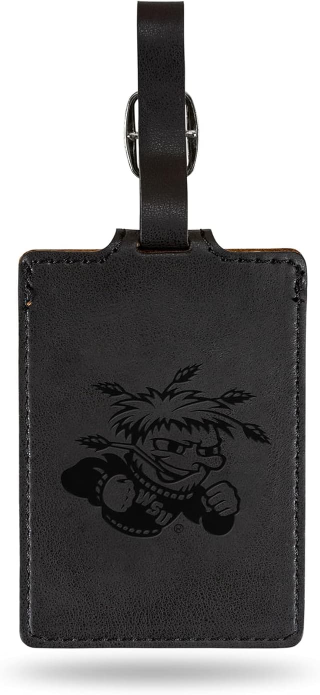 Detalle de NCAA Rico Industries Alabama Crimson Tide Laser Engraved Ultra Suede Luggage Tag (Includes ID Card)