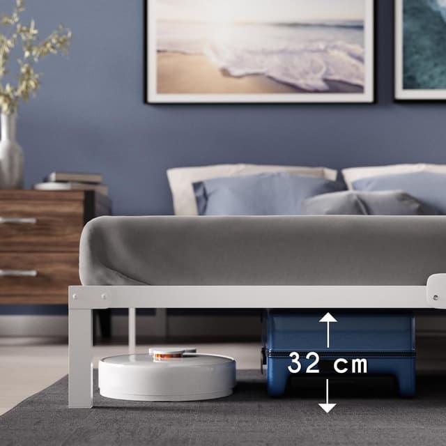 Detalle 1 de Dreamzie Cama de Metal 90x200 con Somier Blanco