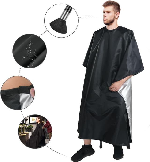 Detalle 1 de LOPHE Mantella Parrucchiere impermeabile regolabile per taglio e trucco