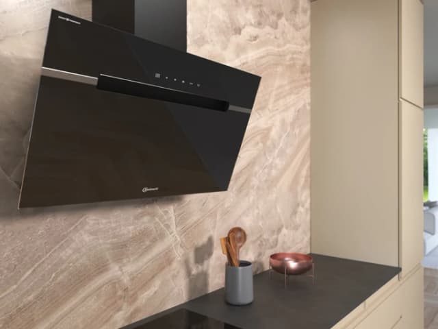 Detalle de Bauknecht BHVS 91F LT DP K Wandhaube mit Randabsaugung und 740 m³/h