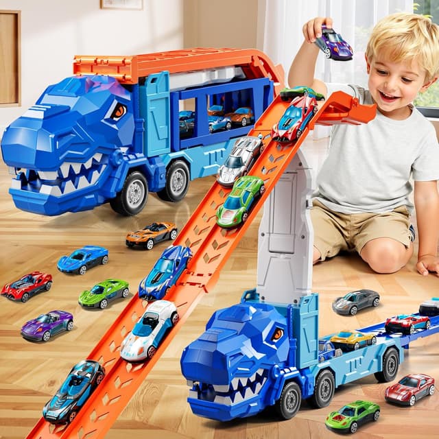 Imagen de XINNOVEL Truck Toys Car Track Set 12 cars 🚚 en OfertitasTOP