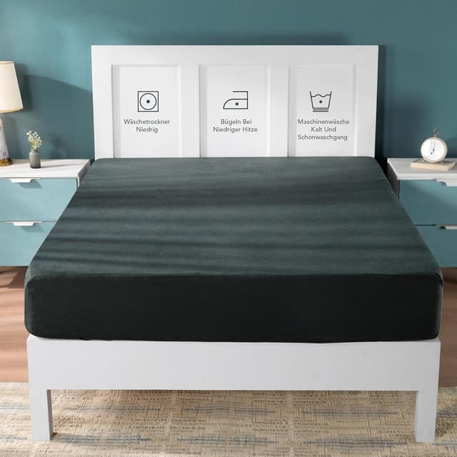 Detalle 1 de Utopia Bedding Jersey Spannbettlaken 180 x 200