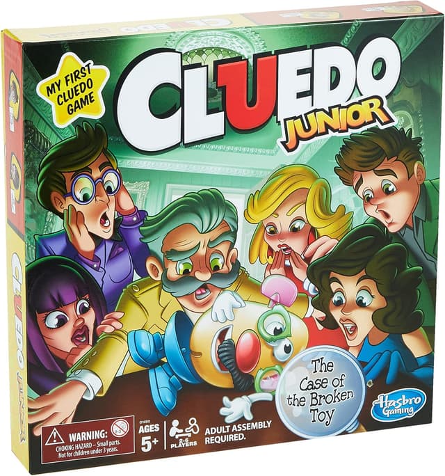 Detalle de Cluedo Junior board game for kids (Ages 5+) — Solve the Broken Toy Case