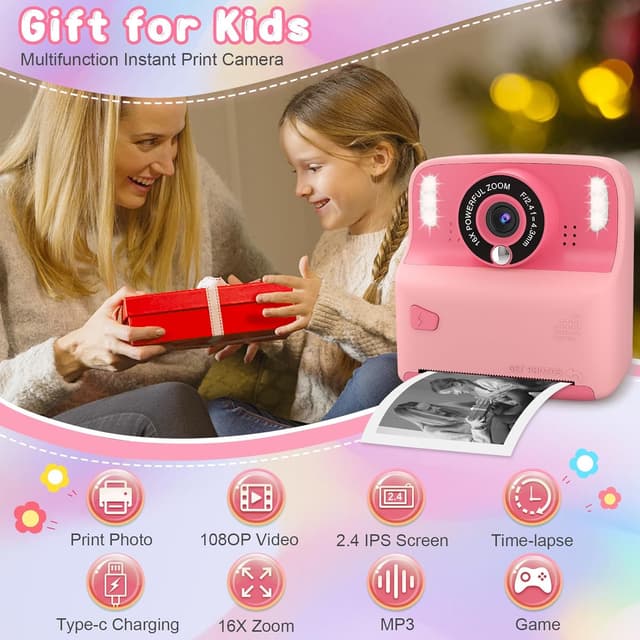 Detalle 2 de Amzelas Kids Instant Print Camera