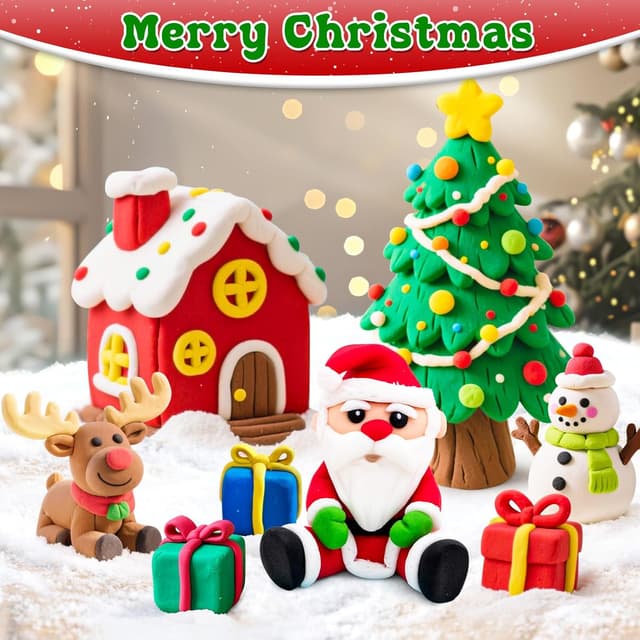 Detalle de FENSHWIN Air Dry Clay 44 Colours Kit