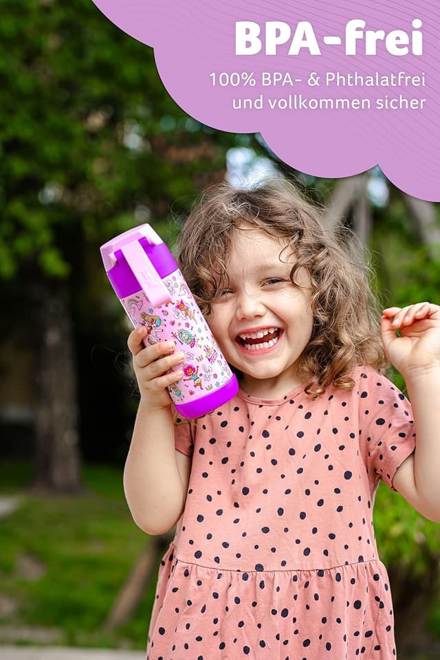 Thumbnail 2 de JARLSON Trinkflasche MALI Kinder Edelstahl 350 ml