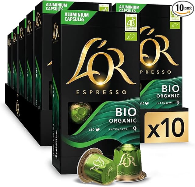 Imagen de L'OR Espresso Bio Organic: 100 Cápsulas Nespresso 🌱 en OfertitasTOP