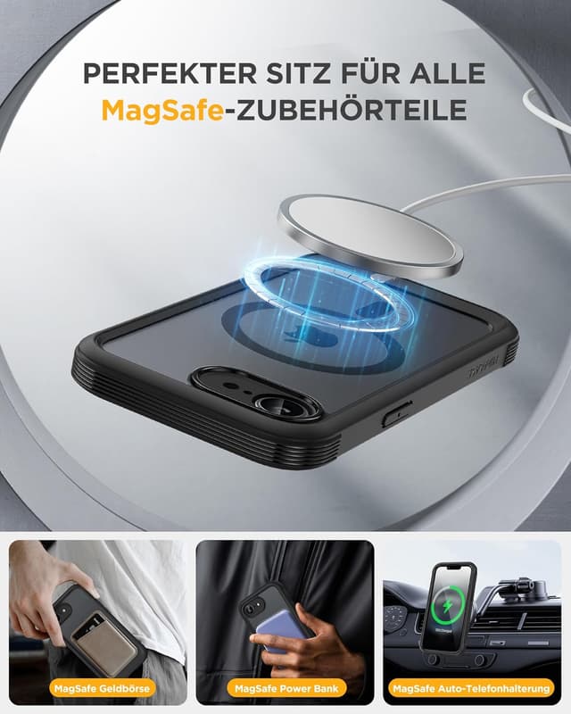 Thumbnail 4 de iPhone 17e Hülle 360° Schutz von Miracase