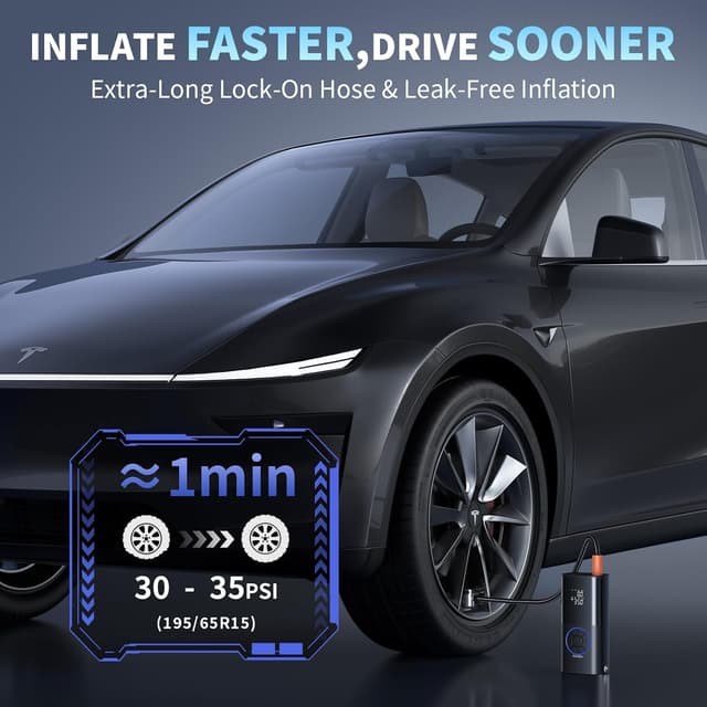 Thumbnail 2 de OlarHike Tire Inflator 160 PSI portable air pump
