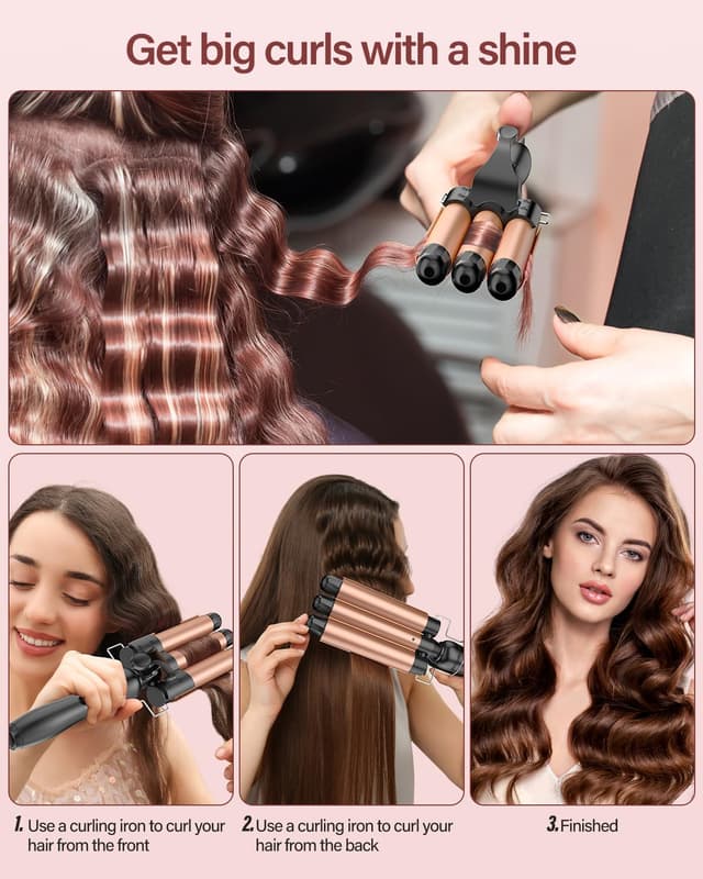 Detalle 2 de BESTOPE RAY 25mm 3‑Barrel Hair Waver