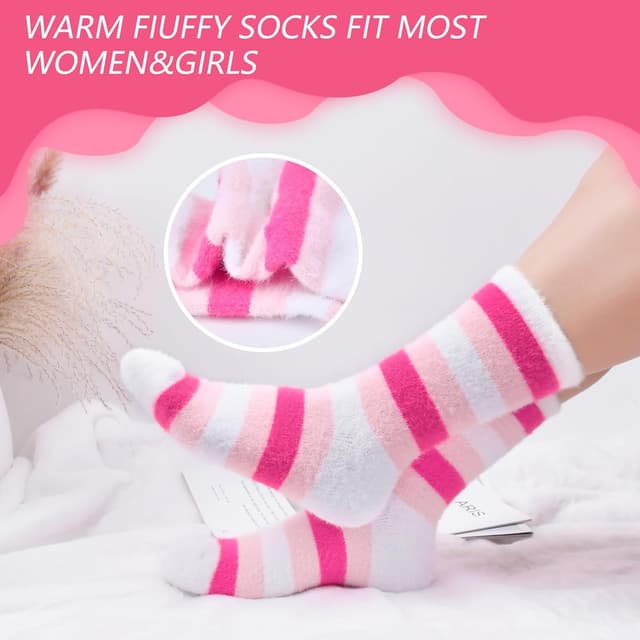 Thumbnail 6 de Casleovf Fluffy Socks Size 4-9