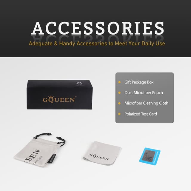 Thumbnail 6 de GQUEEN Gafas de sol polarizadas UV400 62 mm