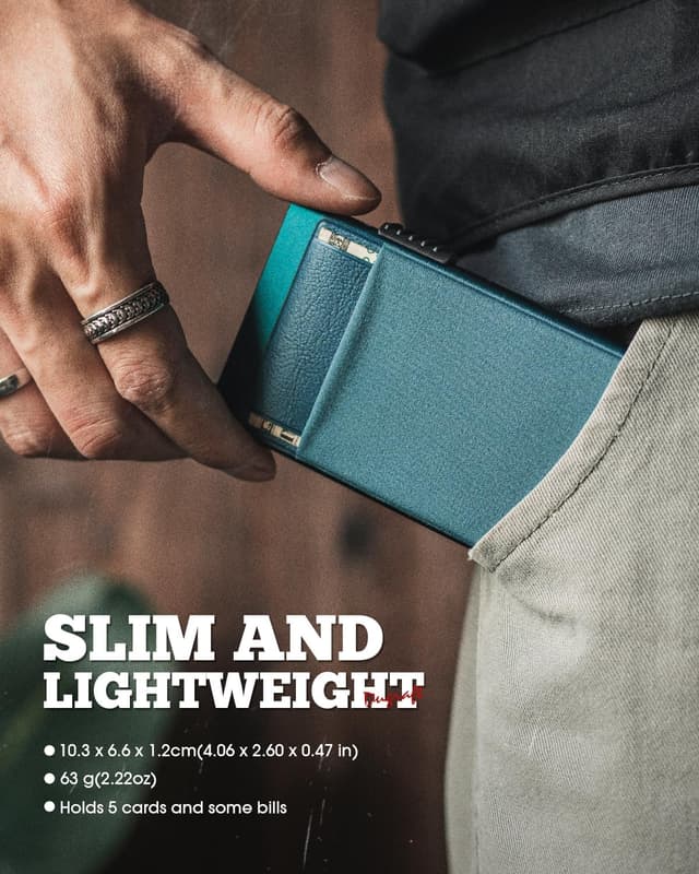 Thumbnail 5 de DUGRAFT Pop-Up RFID Card Wallet Emerald