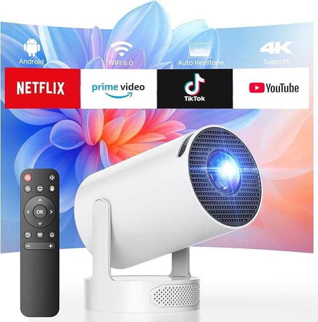 Detalle de Mini Proyector WiFi 6 Bluetooth 5.0 4K 🤳