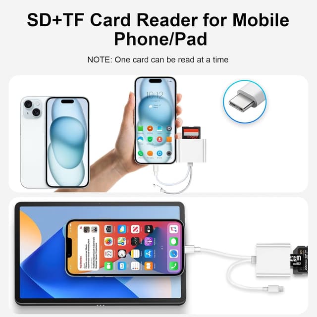 Thumbnail 1 de SD Card Reader USB-C with Dual Slot