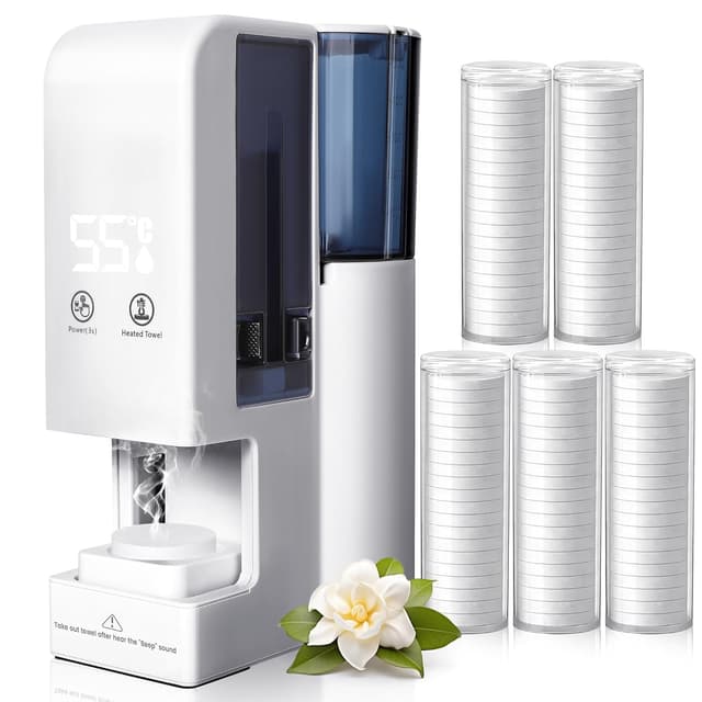 Detalle de Hot Face Towel Heater Machine (Automatic Disposable Towel Warmer) with Steam, 55°C Constant Temperature