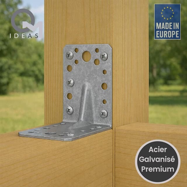 Detalle 2 de OMIDEAS Équerre renforcée 90x90x65 mm