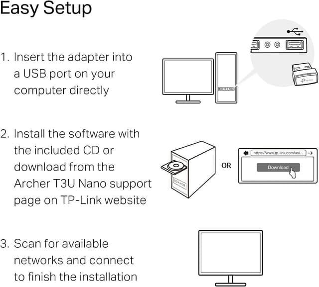 Thumbnail 6 de TP-Link Archer T3U Nano AC1300 USB WiFi Adapter 📡