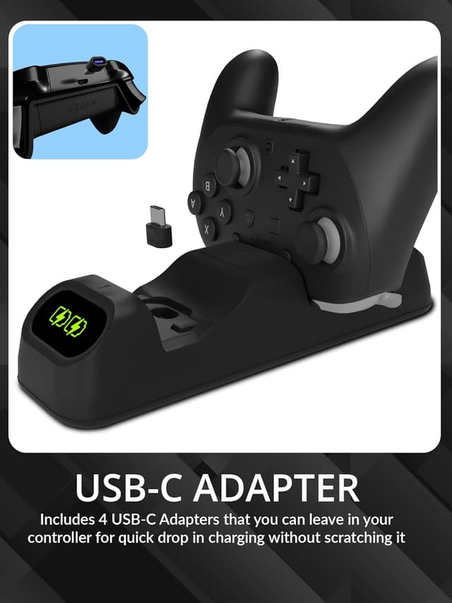 Detalle 2 de Controller Charging Dock Stand Dual USB-C 2.5h