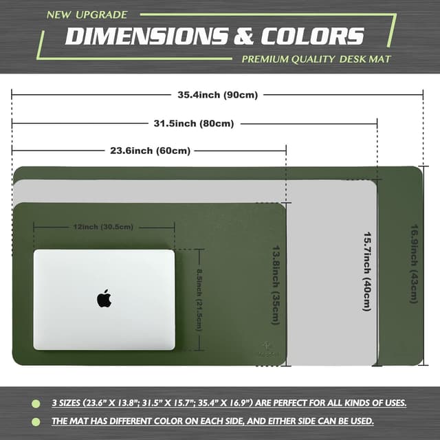 Thumbnail 3 de K KNODEL Büromatte 40x80 cm dunkelgrün