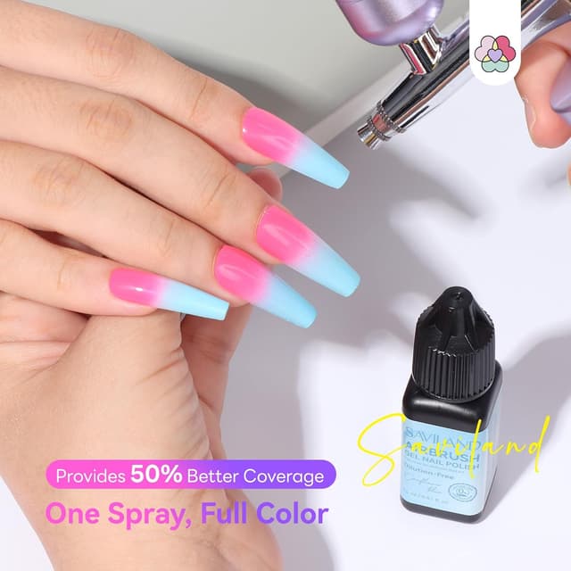 Detalle de SAVILAND Airbrush Gel Nail Polish 15ML ๐