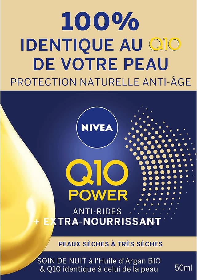 Detalle 2 de NIVEA Q10 Power crema nocturna nutritiva 50 ml
