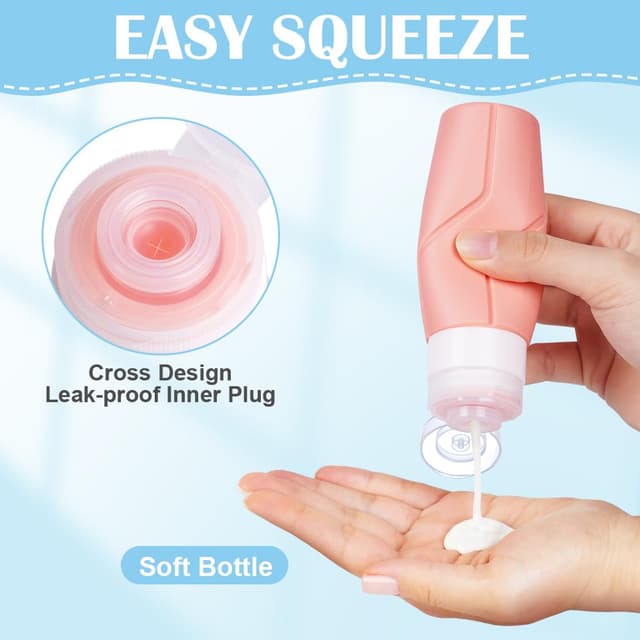 Thumbnail 3 de OSDUE 4er Silikon-Reiseflaschen 100 ml