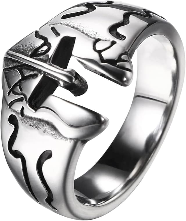 Thumbnail 6 de Cupimatch Signet Doom Mask Ring Gothic