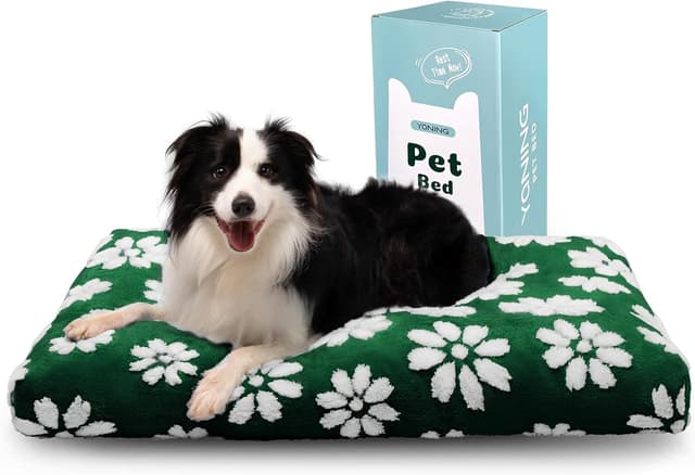 Detalle de Yaning Large Dog Bed (89x56x10cm) with Removable Washable Cover and Anti-Slip Base