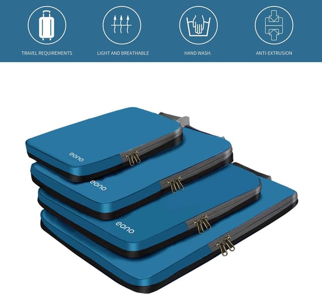 Detalle de Eono Compression Packing Cube set organizzatori da viaggio a compressione